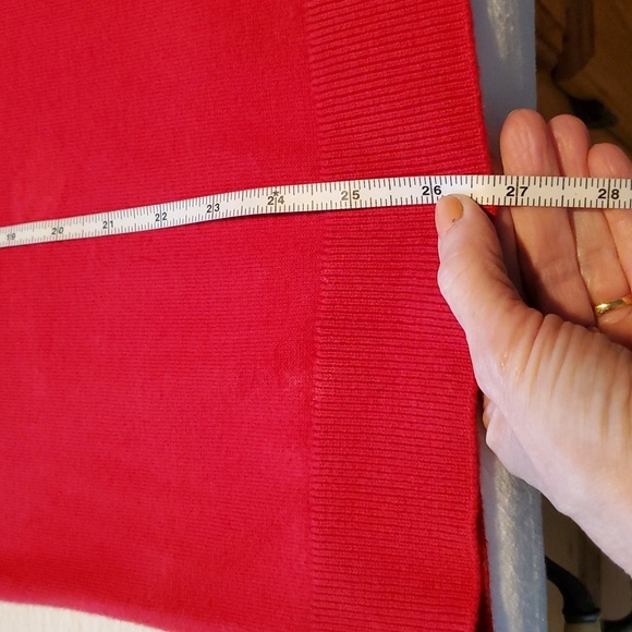 Talbots Red Ruffled Neck Long Sleeve Sz. XL Sweater NWT - Picture 10 of 10